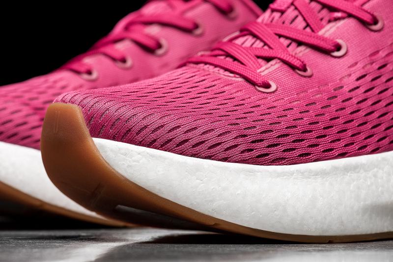 Women's Nobull Magenta+ Running Shoes White | SG K2772O